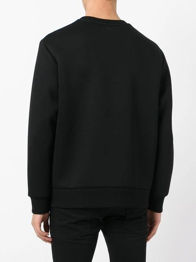 Shop Neil Barrett Graphic Print Sweatshirt - Black