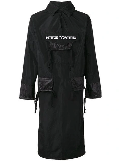 Shop Ktz 'twtc' Elongated Jacket In Black
