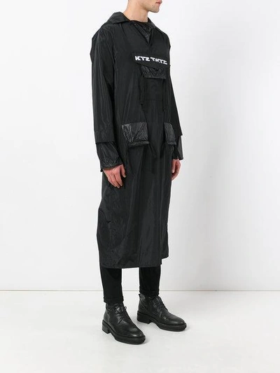 Shop Ktz 'twtc' Elongated Jacket In Black