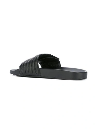 Shop Versace Medusa Head Slides In Black