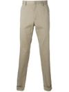 Gucci Bee Embroidered Classic Chinos - Neutrals