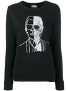KARL LAGERFELD Karl print sweatshirt,MACHINEWASH