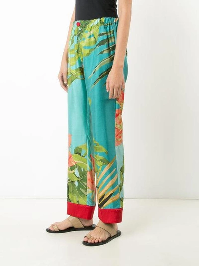 Shop F.r.s For Restless Sleepers Tropical Print Pyjama Trousers - Blue