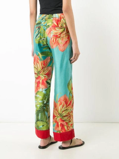 Shop F.r.s For Restless Sleepers Tropical Print Pyjama Trousers - Blue