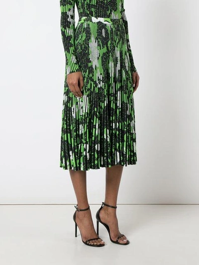 Shop Christian Wijnants Pleated Floral Skirt