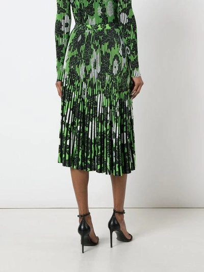 Shop Christian Wijnants Pleated Floral Skirt