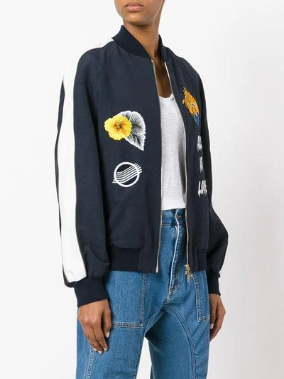 Shop Stella Mccartney Patch Bomber Jacket