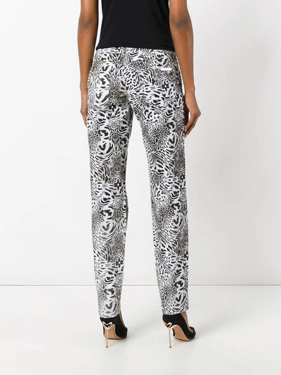 Shop Philipp Plein Straight Leg Leopard Print Jeans - Neutrals