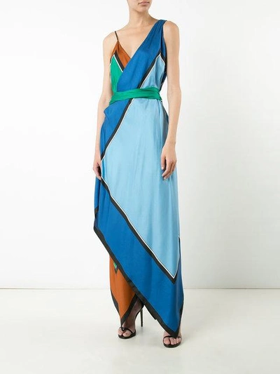 Shop Diane Von Furstenberg V-neck Asymmetric Dress