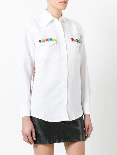 Shop Forte Couture Forte Dei Marmi Couture Thelma Embellished Shirt - White