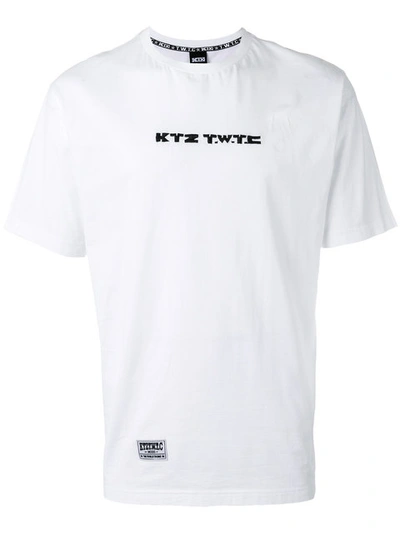 Ktz 'twtc' Embroidered T-shirt In White