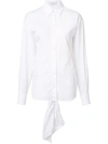 TOME TOME OPEN BACK BOW SHIRT - WHITE,TS17317211831945