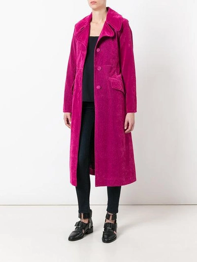 Shop Marc Jacobs Velvet Coat
