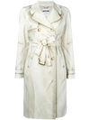 MOSCHINO illusion print coat,DRYCLEANONLY