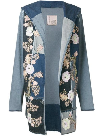 Antonio Marras Floral Patchwork Cotton Denim Jacket | ModeSens