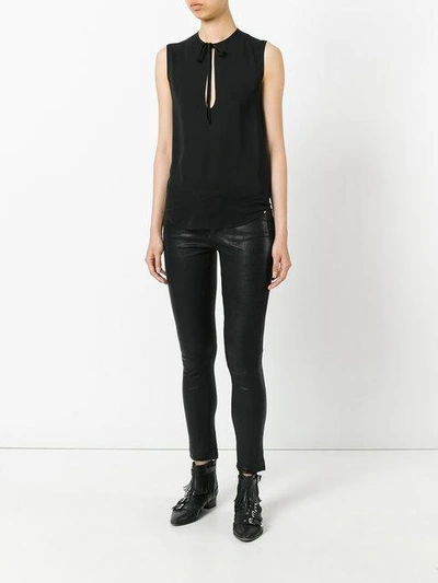 Shop Dsquared2 Keyhole Cut-out Sleeveless Top