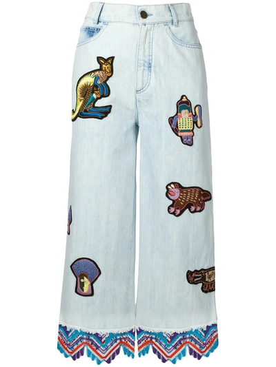 Shop Peter Pilotto Embroidered Jeans