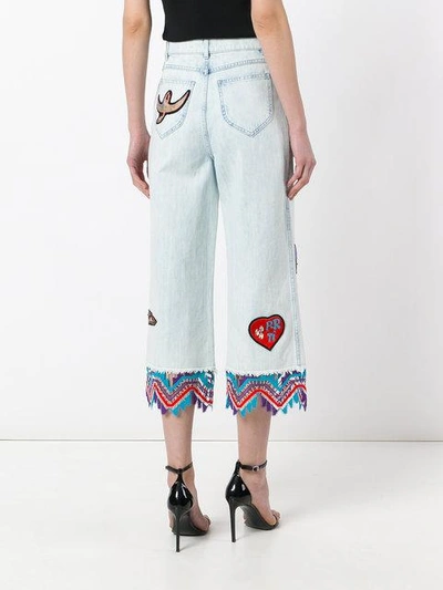 Shop Peter Pilotto Embroidered Jeans