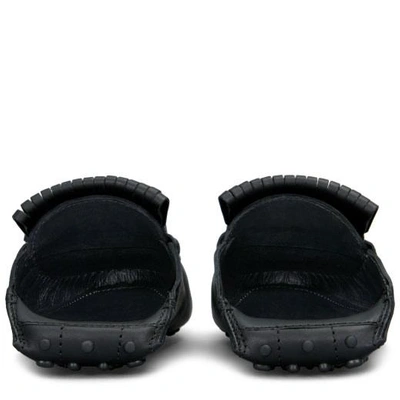 Shop Tod's Gommino Driving Shoes In Leather In Black