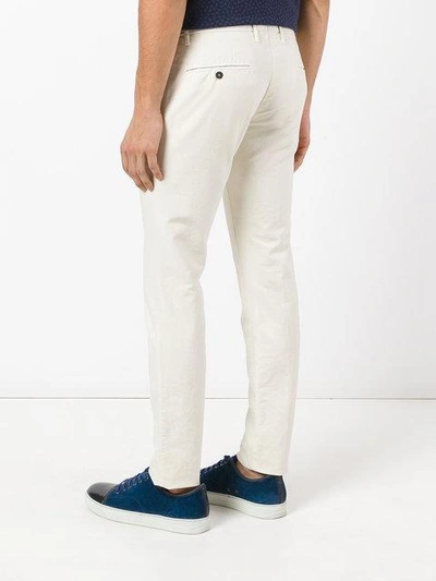 Shop Incotex Straight-leg Trousers - Neutrals