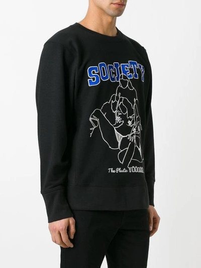 Shop Ktz Embroidered Sweatshirt - Black