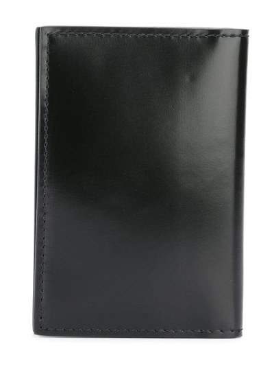 Shop Versace Foldover Cardholder In Black