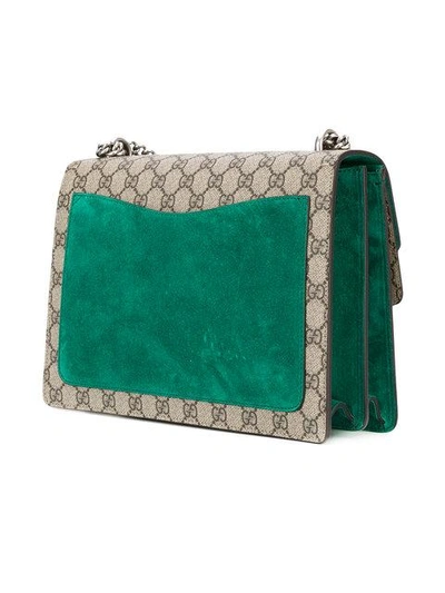 Gucci Dionysus Medium Embellished Appliquéd Coated-canvas And Suede Shoulder Bag
