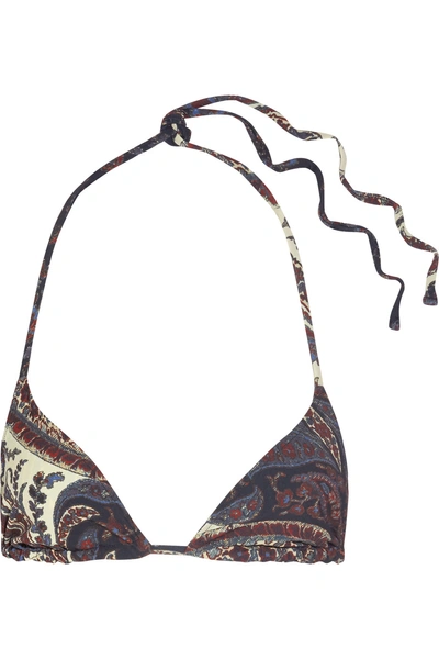 Isabel Marant Étoile Reversible Printed Triangle Bikini Top