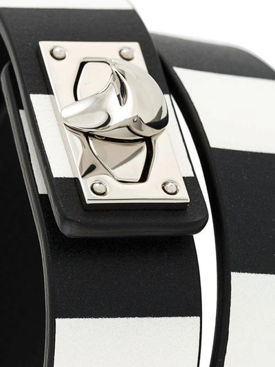 Shop Givenchy Shark Bracelet In Black