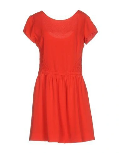 Maje Short Dress In Red