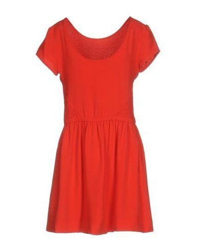 Shop Maje Short Dress In Red