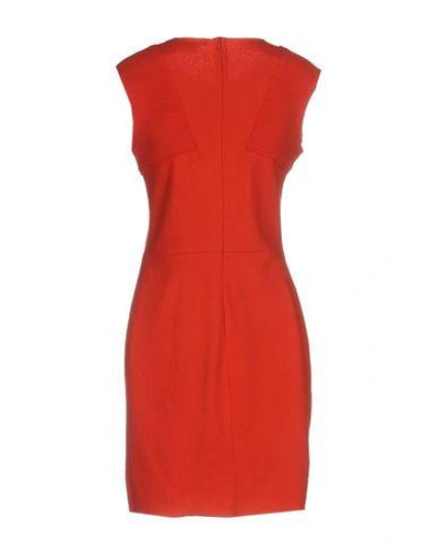 Shop Maje Short Dress In Red