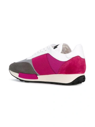 Shop Moncler Lousie Sneakers In Pink