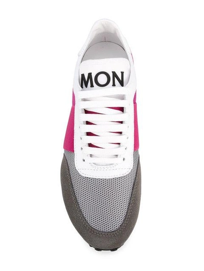 Shop Moncler Lousie Sneakers In Pink