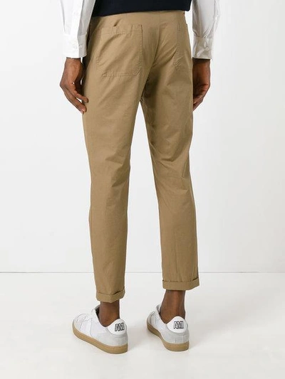 Shop Marni Slim Fit Cropped Chinos