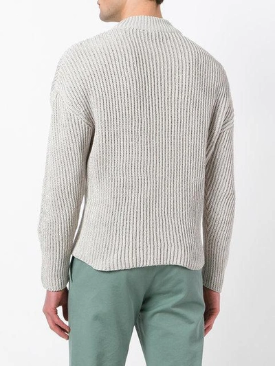 Shop Jil Sander Chunky Knit Sweater In Neutrals