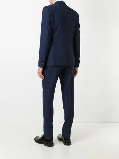 Shop Dolce & Gabbana Patterned Suit - Blue