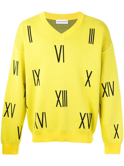 Gosha Rubchinskiy Numbers V-neck Sweater