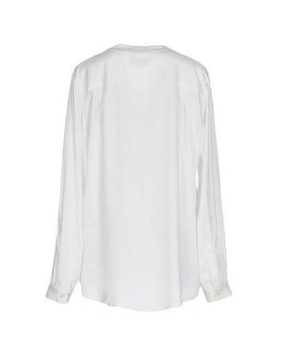 Shop Paul & Joe Solid Color Shirts & Blouses In White