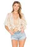 Faithfull The Brand Olsen Top In Beige