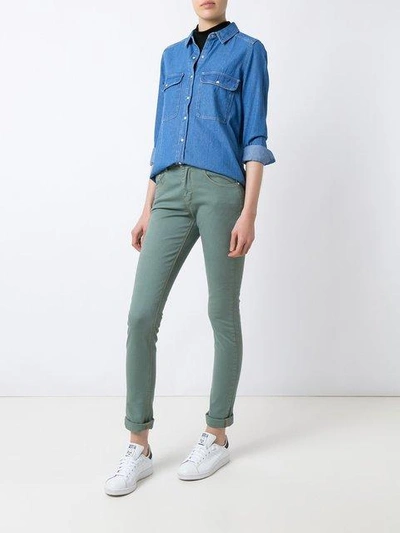 Shop Amapô Skinny Jeans - Green