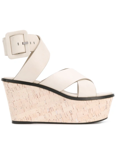 Barbara Bui Crossover Wedge Sandals