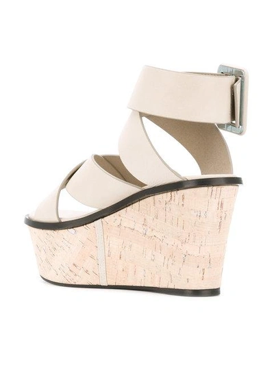 Shop Barbara Bui Crossover Wedge Sandals