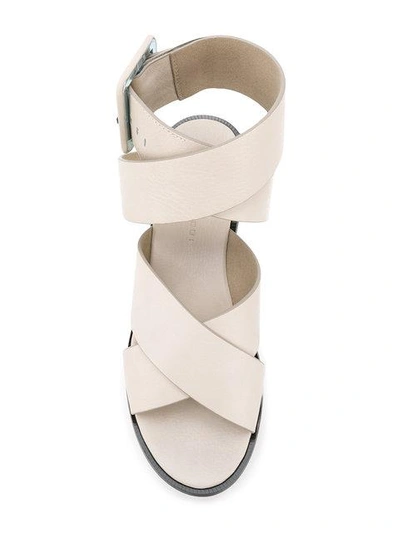 Shop Barbara Bui Crossover Wedge Sandals