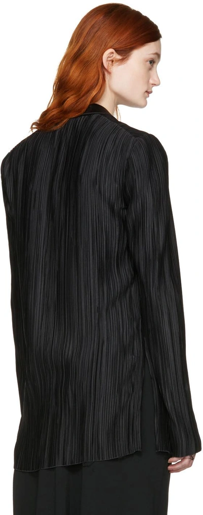 Shop Haider Ackermann Black Plissé Blazer