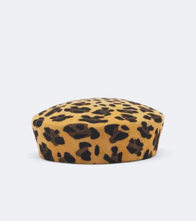 Ruslan Baginskiy Leopard-print Wool Felt Hat In Multi