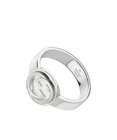 Gucci Interlocking Ring In Metallic