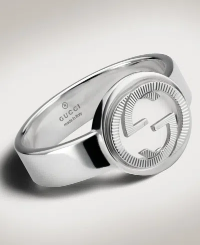 Gucci Interlocking Ring In Metallic