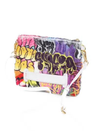 Sprayground Graffiti-print Clucth Bag In Multi