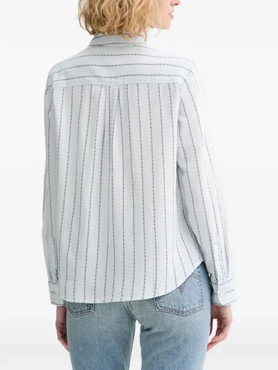 Levi's Collared Patterned Shirt In White